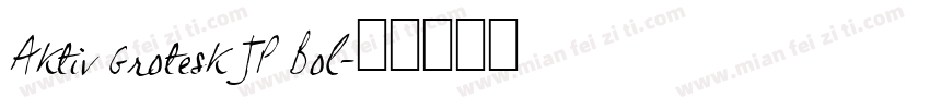 Aktiv Grotesk JP Bol字体转换